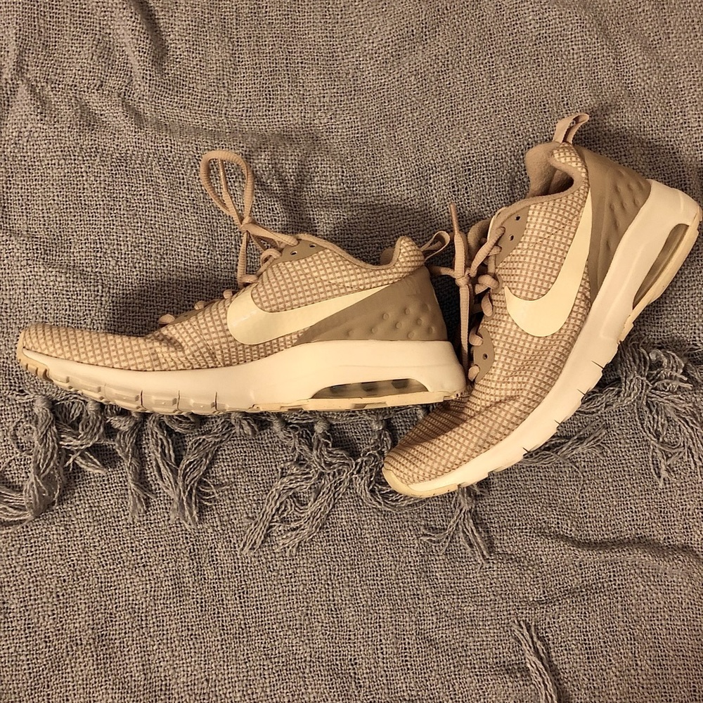 Tan And Cream Nike Air Sneakers/Athletic Shoes